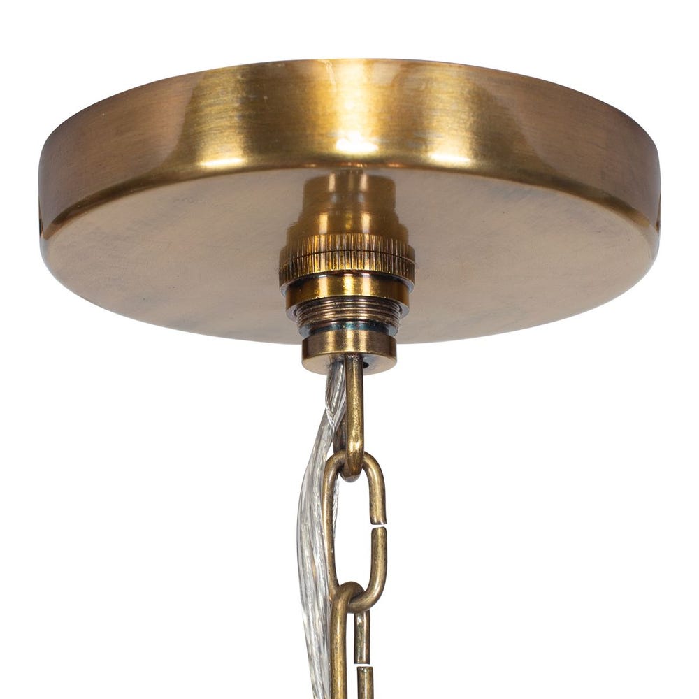 Water Hyacinth Handwoven Four Light Pendant Fixture